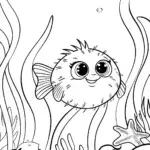 Monster’s Underwater Adventure Coloring Page