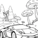 Lamborghini ride through whimsical realms