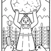 Luisa’s Strength Showcase Coloring Page