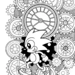 Sonic the Hedgehog’s Time Travel Adventure Coloring Page