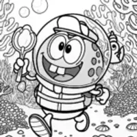 Captain Barnacles’ Bubble Parade Coloring Page