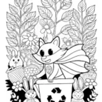 Sonic’s Eco-Adventure Coloring Page