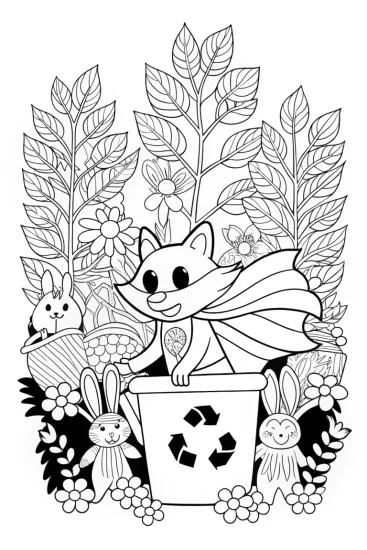 A coloring page of Sonic’s Eco-Adventure Coloring Page