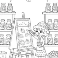 Strawberry Shortcake’s Berry Creative Studio Coloring Page