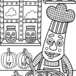 Lightning Bolt Chef’s Magical Kitchen Coloring Page