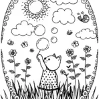 Gabby’s Magical Bubble Adventure Coloring Page