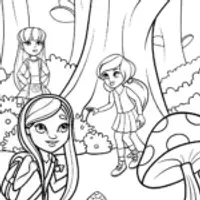 Rainbow High Adventure Quest Coloring Page