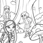 Rainbow High Adventure Quest Coloring Page