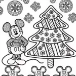 Mickey Mouse’s Christmas Cookie Parade Coloring Page