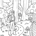 Barbie’s Enchanted Forest Adventure Coloring Page
