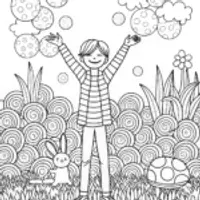 JJ’s Enchanted Bubble Journey Coloring Page