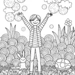 JJ’s Enchanted Bubble Journey Coloring Page