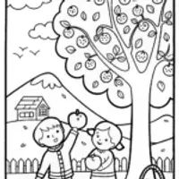 Harvest Time Adventure Coloring Page