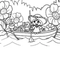 Strawberry Shortcake’s Berry Boat Adventure Coloring Page