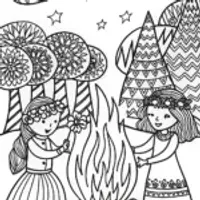 A Magical Night at the Encanto Coloring Page