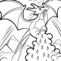 Charizard’s Battle of the Elements Coloring Page