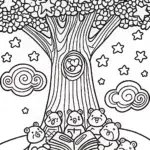 Care Bears’ Enchanted Storytime Coloring Page