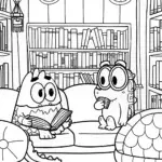 Bluey and Bingo’s Adventure in the Enchanted Library