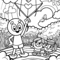 Skyward Heart Quest Coloring Page