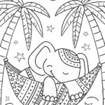 The Dreamy Sleepyhead Coloring Page
