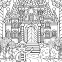 Blippi’s Amazing Adventure in a Candy Castle Coloring Page