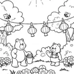 Care Bear Garden Festival Coloring Page