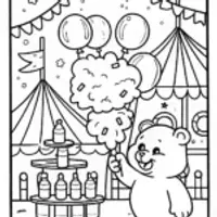 Care Bear Carnival Adventure Coloring Page