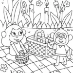 Mirabel and Antonio’s Magical Candlelight Picnic Coloring Page