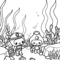 Octonauts’ Undersea Gardening Extravaganza Coloring Page