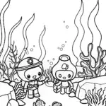 Octonauts’ Undersea Gardening Extravaganza Coloring Page