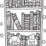 Cheer Bear and Tenderheart Bear in a Magical Library