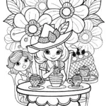 Strawberry Shortcake’s Enchanted Tea Party Coloring Page