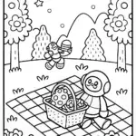Buzz Lightyear’s Intergalactic Picnic Coloring Page