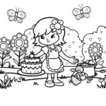 Strawberry Shortcake’s Berry Baking Contest Coloring Page