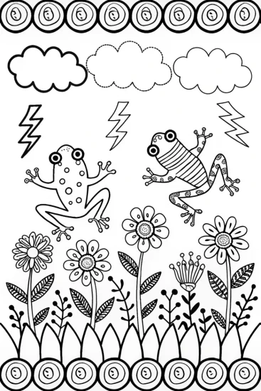 A coloring page of Lightning Leapfrog Coloring Page