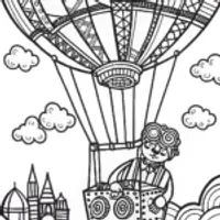 Bowser’s Steampunk Adventure Coloring Page