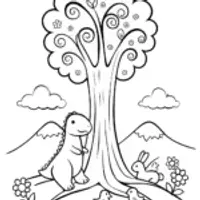 Godzilla the Guardian of Nature Coloring Page