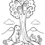 Godzilla the Guardian of Nature Coloring Page
