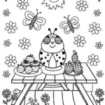Summer Garden Gala Coloring Page