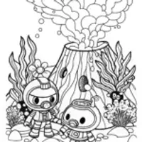Octonauts’ Daring Deep-Sea Adventure Coloring Page