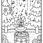 Minnie Mouse’s Magical Music Box Adventure Coloring Page