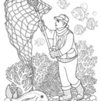 The Octonauts’ Ocean Cleanup Team Coloring Page