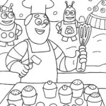 Buzz Lightyear’s Galactic Bake-Off Coloring Page