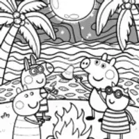 Peppa Pig’s Dance Party at the Moonlight Beach