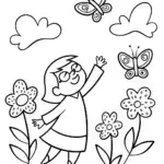 Mirabel’s Magical Butterfly Garden Coloring Page