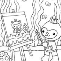 Octonauts’ Undersea Art Class Coloring Page