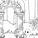 Charmander’s Tale of Discovery Coloring Page