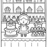 Strawberry Shortcake’s Bakery Adventure Coloring Page