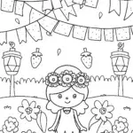 Strawberry Shortcake’s Garden Gala Coloring Page