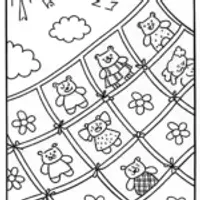 Care Bears’ Magical Quilt Adventure Coloring Page